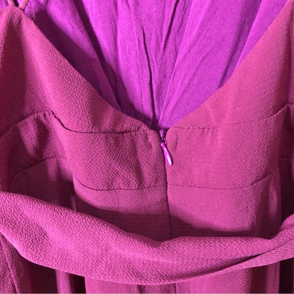 Lulu’s Hype Dream Wide Leg Slit Strappy Jumpsuit Pink Small - Picture 7 of 12